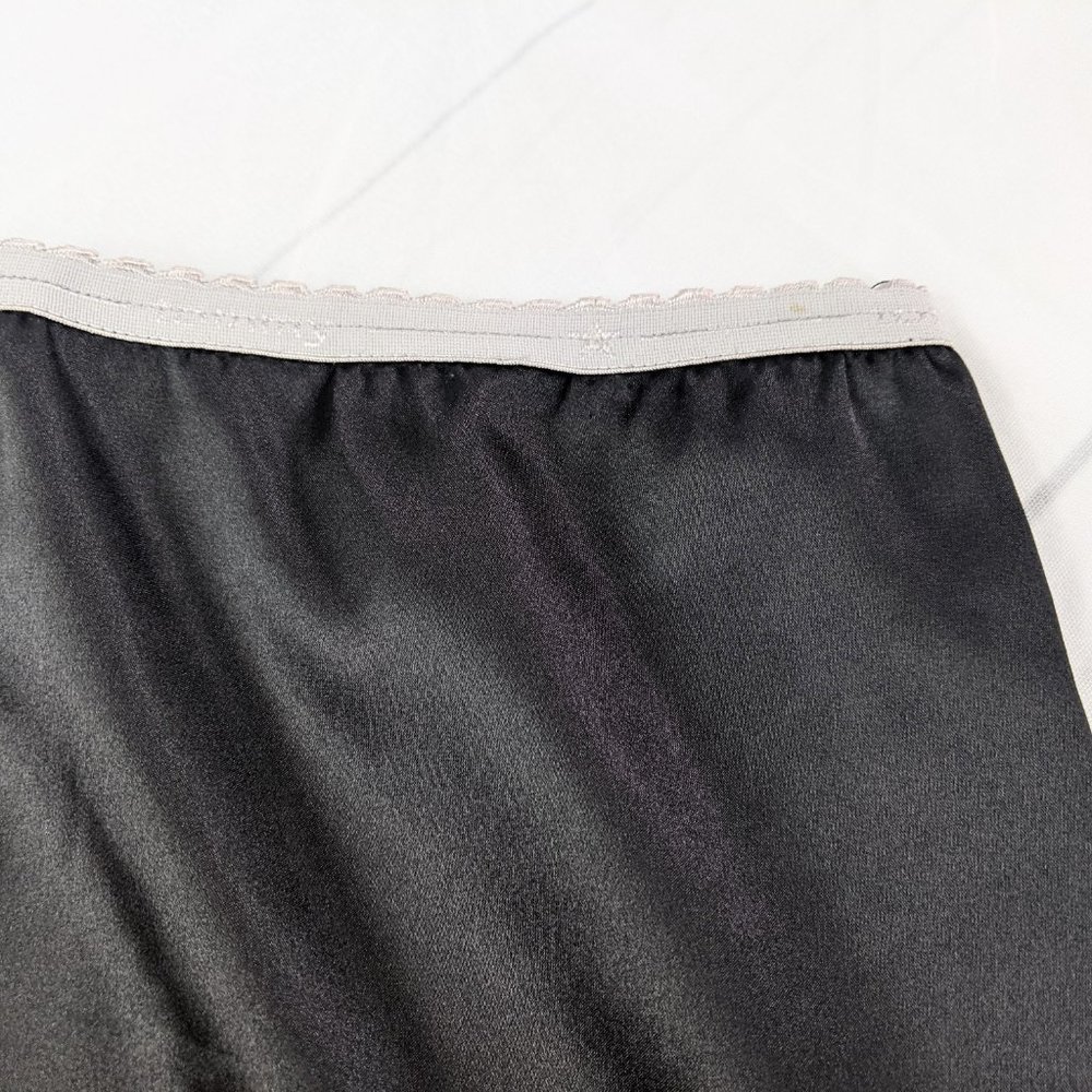 Tommy Hilfiger Black Satin Slip Skirt Size Large - Picture 6 of 6